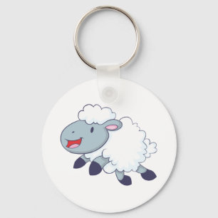Happy Sheep Key Ring