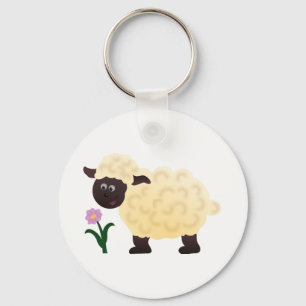 Happy Sheep Key Ring