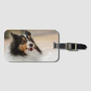 Happy Shelty Luggage Tag