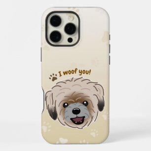 Happy Shih Tzu Dog Lover I Woof You Paws iPhone 16 Pro Max Case