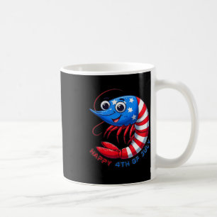 Happy Shrimp Celebrate 4th Of July Kids Men Women  Coffee Mug