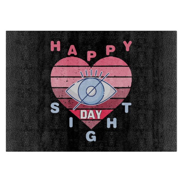 Happy Sight Day Cutting Board (Front)