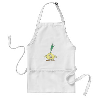 happy silly onion cartoon standard apron
