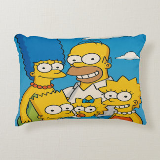 Happy Simpsons Family Fun Decorative Cushion