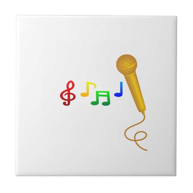Happy Singing Music Karaoke Tile (Front)