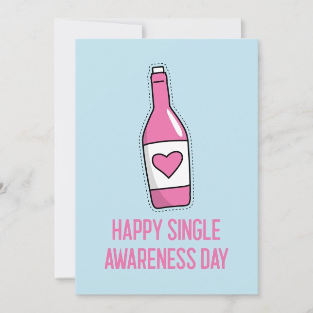 Happy Single Awareness Day Card (Front)