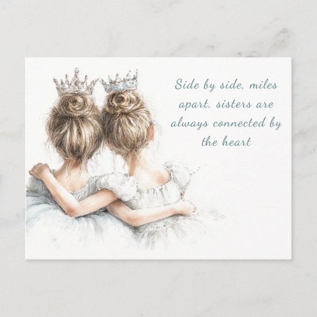 Happy Sister Day Greeting Card Pastel Fashion  (Front)