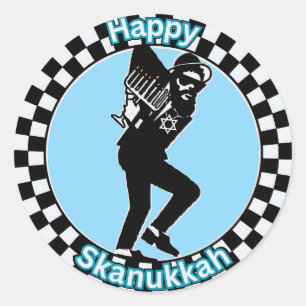 Happy Skanukkah Classic Round Sticker