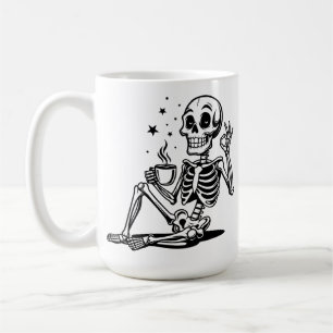 Happy Skeleton Coffee Break Coffee Mug
