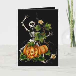 HAPPY SKELETON & JACK by SHARON SHARPE Card