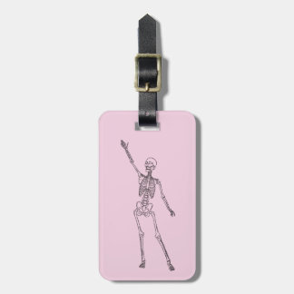 Happy Skeleton Personalized Luggage Tag
