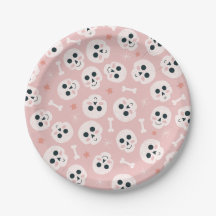 Happy Skeletons Paper Plates