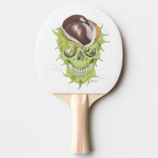 happy skull chestie ping pong paddle