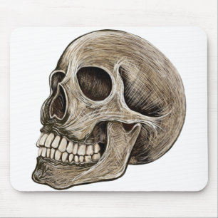 Happy Skull Mouse Pad