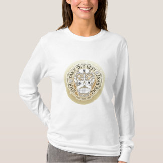Happy skull ochre tee-shirt hood T-Shirt