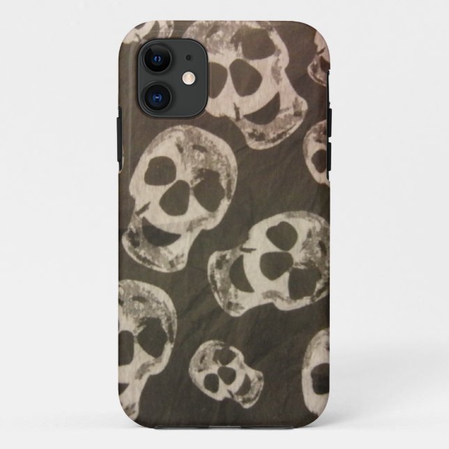 Happy Skulls Case-Mate iPhone Case (Back)
