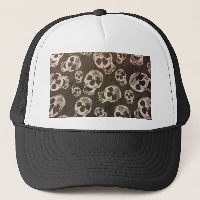 Happy Skulls Trucker Hat (Front)