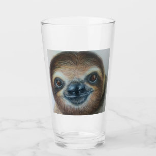 HAPPY SLOTH Glass tumbler sloths
