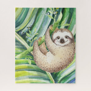 Happy Sloth Tropical Puzzle