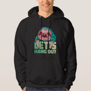 Happy Sloth Watercolor Hoodie