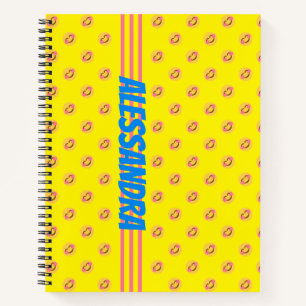 Happy Smile Face & Your name Notebook