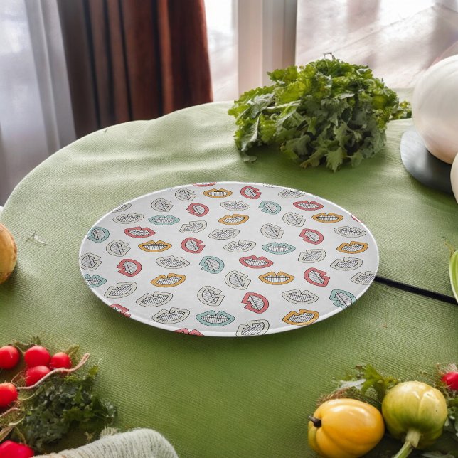 Happy Smile Lips Cutting Board (Chopping Board)
