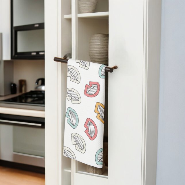 Happy Smile Lips Tea Towel (Kitchen Towel)