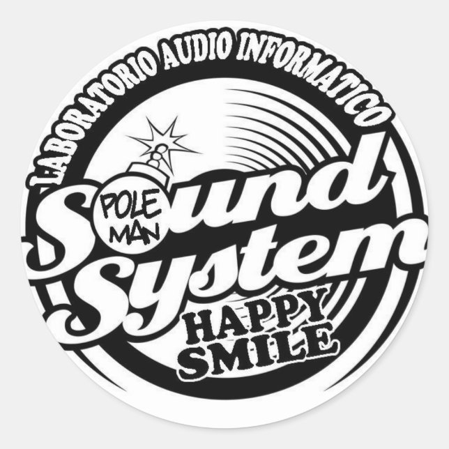 Happy smile Styles Classic Round Sticker (Front)