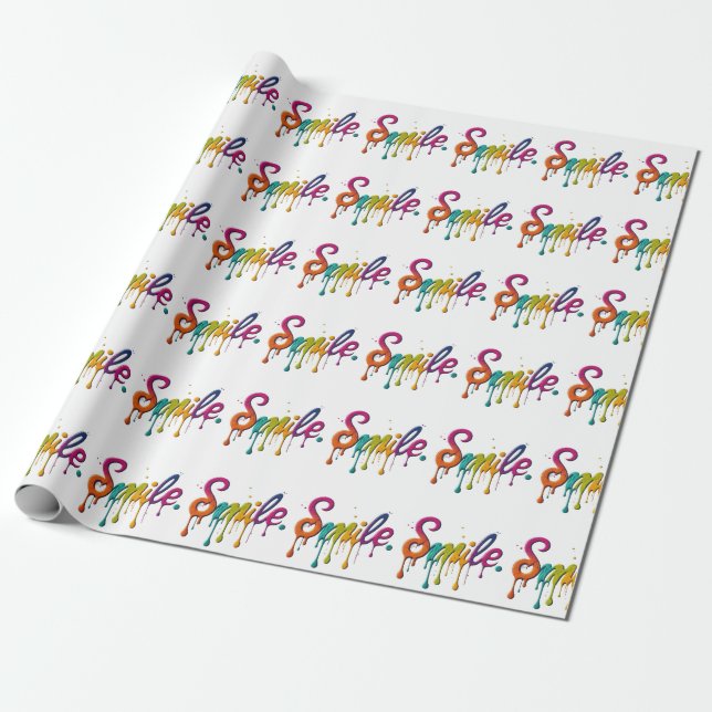 Happy Smile Wrapping Paper (Unrolled)