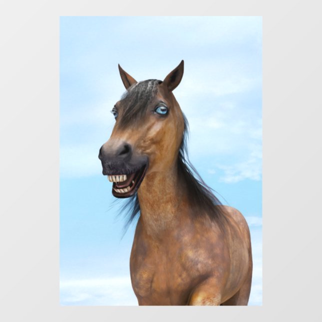 Happy Smiling Bay Horse (Sheet)