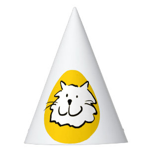 Happy Smiling Cat. Cat-Themed Party Hat