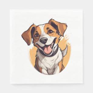 Happy smiling puppy Classic T-Shirt Napkin