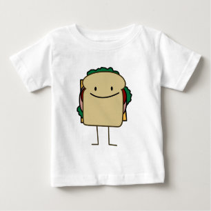 Happy Smiling Sandwich - Classic Baby T-Shirt