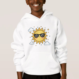 Happy Smiling Sun Cartoon - Minimalist Kawaii Suns