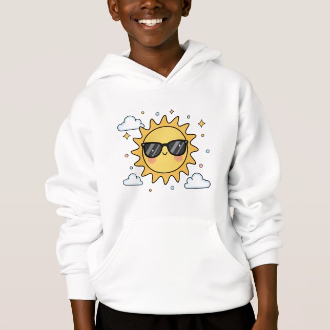 Happy Smiling Sun Cartoon - Minimalist Kawaii Suns (Front)