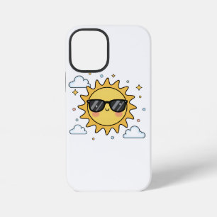 Happy Smiling Sun Cartoon - Minimalist Kawaii Suns iPhone 12 Mini Case