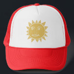 Happy Smiling Sunshine Design Trucker Hat<br><div class="desc">Cool art just for you! Check my shop for more designs!</div>
