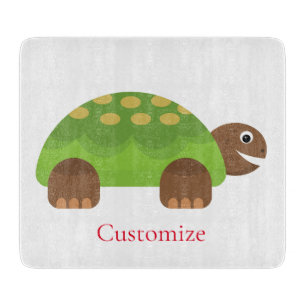 Happy Smiling Turtle Thunder_Cove Cutting Board