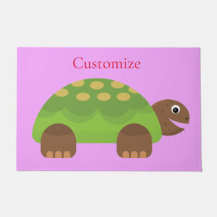 Happy Smiling Turtle Thunder_Cove Doormat
