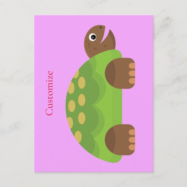 Happy Smiling Turtle Thunder_Cove Postcard (Front)