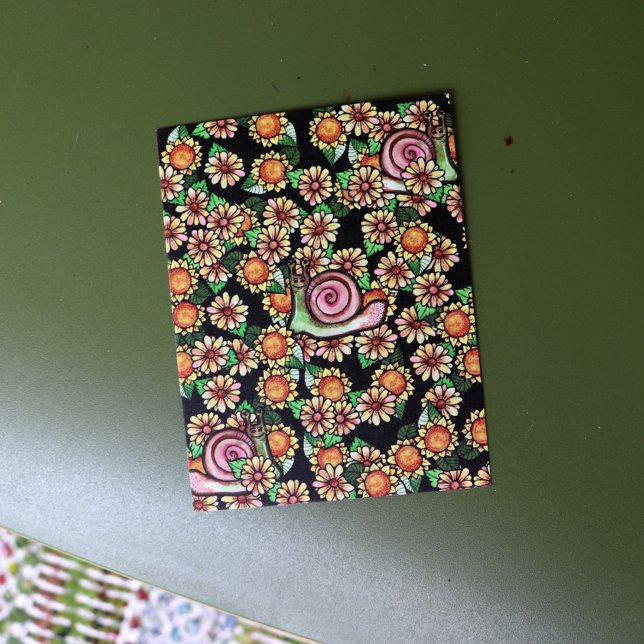 Happy Snail Flowers                                Postcard (Creator Uploaded)