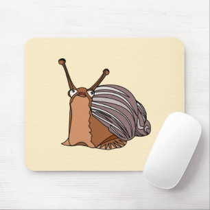 Happy Snail Mouse Pad - Painting - Your Colours