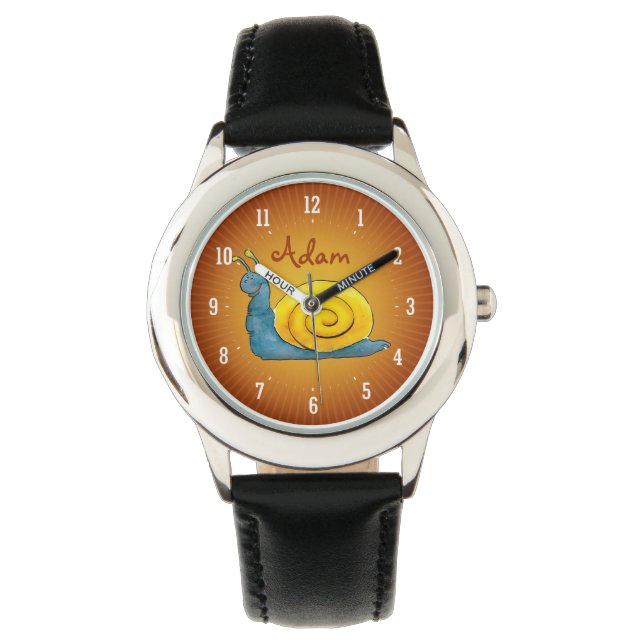 Happy snail | Personalizable Kids Watch (Front)