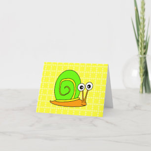 Happy Snail Thank You Cards