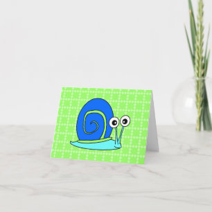Happy Snail Thank You Cards