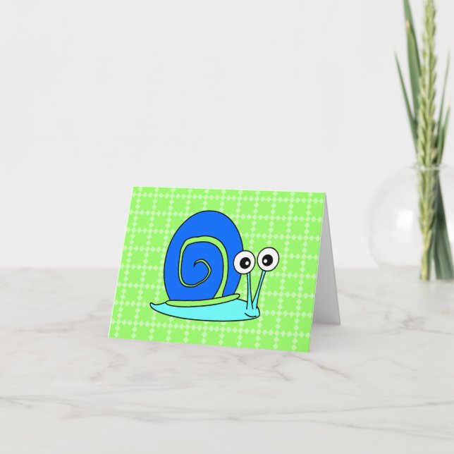 Happy Snail Thank You Cards (Front)