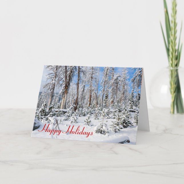 Happy Snow Holidays Card (Front)