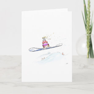 Happy Snowboarding Birthday Card