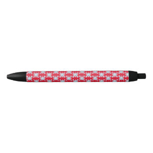 Happy Snowflake Emoticon Thunder_Cove  Black Ink Pen