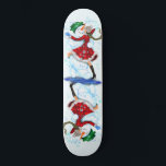 Happy Snowman and Girl Dance Tango Christmas Skateboard<br><div class="desc">Happy Snowman and Girl Dance Tango Christmas Party Fun Cartoon Drawing - Choose / Add Your Unique Text / Name / Colour - Make Your Special Gift - Resize and move or remove and add elements / text with customisation tool ! Drawing and Design by MIGNED. Please see my other...</div>